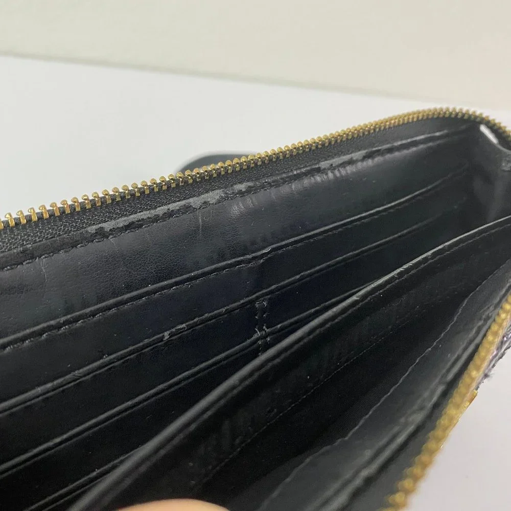 Madison Leather Wristlet Wallet, Black - Picture 6 of 6